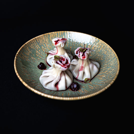 KHINKALI CHERRY WITH SOUR CREAM